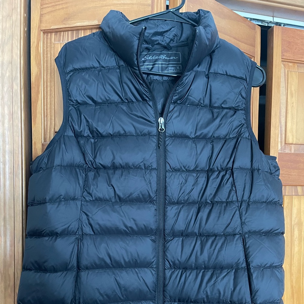 Eddie Bauer Black Down Vest